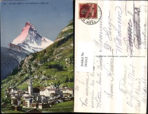 241612,Zermatt Totale u. Matterhorn Kt Wallis