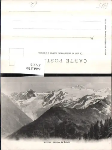 277516,Glacier de Trient Bergkulisse Kt Wallis