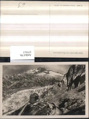 277517,Hotel Belvedere m. Rhonegletscher Bergkulisse Kt Wallis