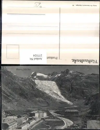 277524,Rhonegletscher Furkastraße Bergkulisse b. Oberwald Kt Wallis