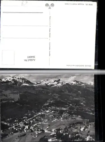 304045,Crans-Montana Totale Bergkulisse Kt Wallis