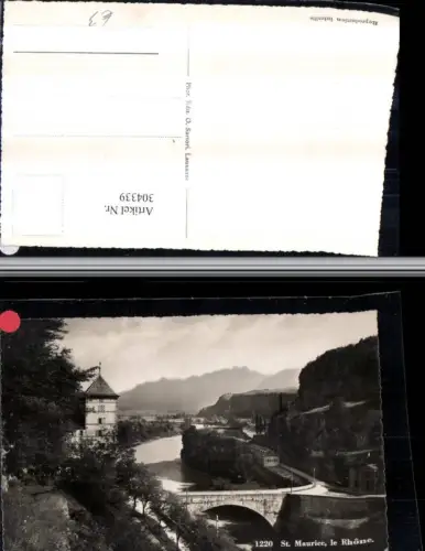 304339,Saint-Maurice le Rhone Brücke Burg