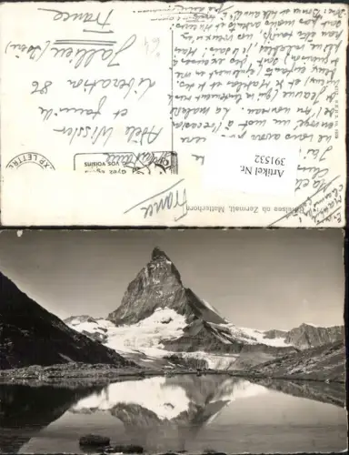 391532,Riffelsee See ob Zermatt m. Matterhorn Bergkulisse Kt Wallis