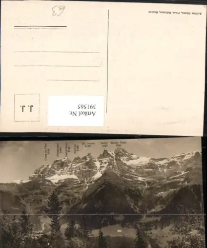 391565,La Dent du Midi vue de Champery Bergkulisse Kt Wallis