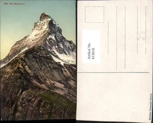 413018,Matterhorn Bergkulisse b. Zermatt Kt Wallis