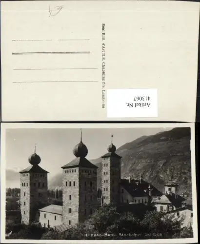 413067,Brig Stockalper Schloss Türme Kt Wallis