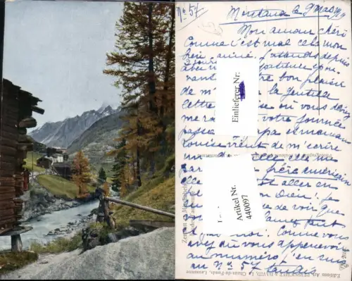 440097,Zermatt et Mischabels Motiv Bergkulisse Kt Wallis