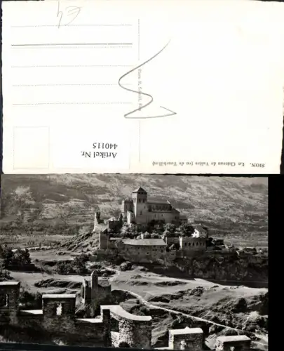 440115,Sion Le Chateau de Valere Schloss Burg Kt Wallis