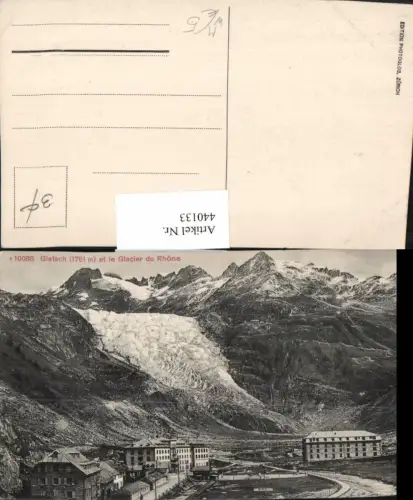 440133,Gletsch et le Glacier du Rhone Gletscher Bergkulisse Kt Wallis
