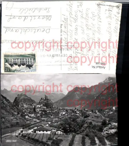 460108,Sion Totale Bergkulisse Kt Wallis