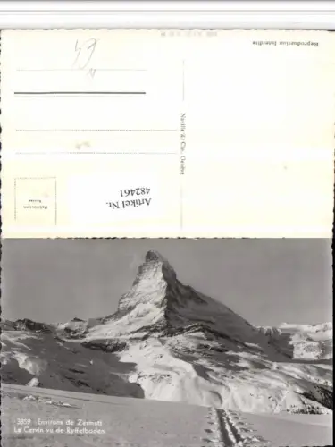 482461,Zermatt Le Cervin Matterhorn Bergkulisse Kt Wallis