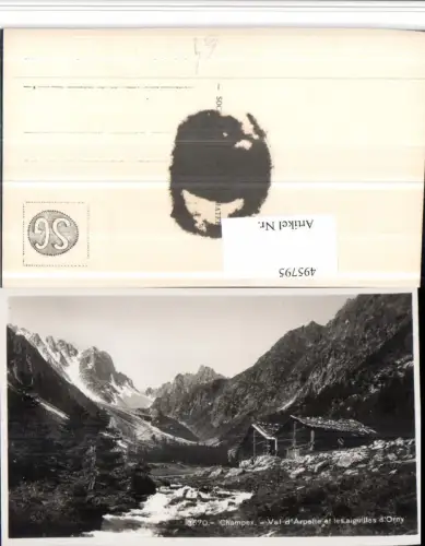 495795,Champex Val Arpette et aiguilles Orny Bergkulisse Kt Wallis