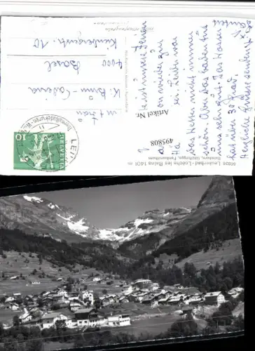 495808,Leukerbad Totale m. Balmhorn Bergkulisse Kt Wallis