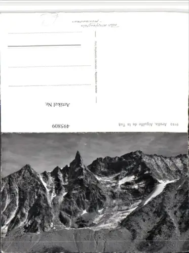 495809,Arolla Aiguille de la Tsa Bergkulisse Kt Wallis