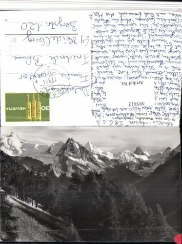 495812,St-Luc avec Weisshorn et Cervin Bergkulisse Kt Wallis