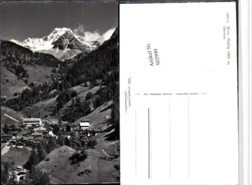 502990,Binn Totale m. Ofenhorn Bergkulisse Kt Wallis