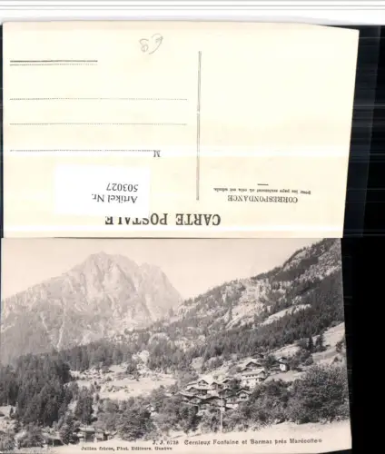503027,Cernieux Fontaine et Barmaz pres Marecottes Teilansicht Kt Wallis