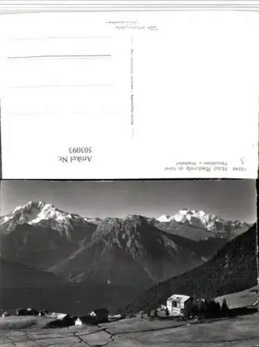 503093,Hotel Riederalp b. Mürel m. Fletschhorn Bergkulisse Kt Wallis