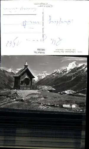 586288,Foto Ak Lötschental Alp Faldum Ferden Kapelle Switzerland
