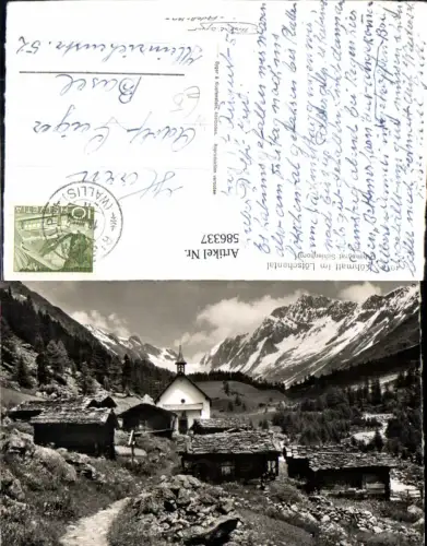 586337,Foto Ak Kühmatt i. Lötschental Ahnengrat Blatten Lötschen Switzerland