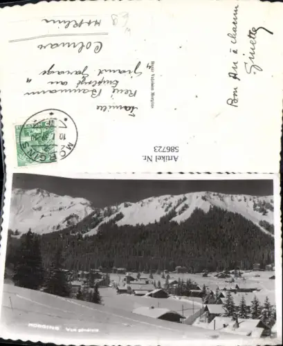 586723,Foto Ak Morgins Vue generale Winter Switzerland