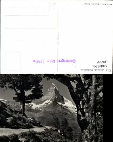 586838,Foto Ak Zermatt Matterhorn Switzerland