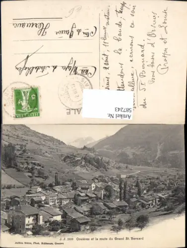 587243,Orsieres et la route du Grand St Bernard Switzerland