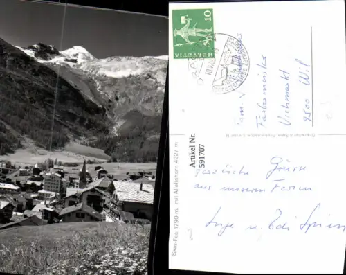 591707,Saas-Fee m. Allalinhorn Switzerland
