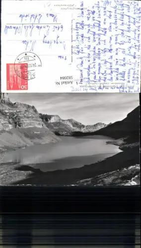 592084,Foto Ak Leukerbad Daubensee Gemmipass m. Grosslohner Elsigfirst Switzerland