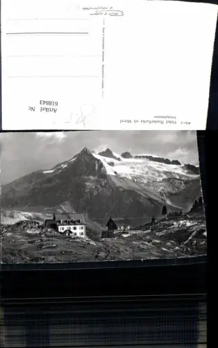 618843,Foto Ak Hotel Riederfurka ob Mörel Triestgletscher