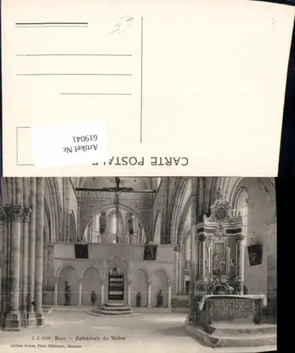 619041,Sion Sitten Cathedrale de Valere Kirche Innenansicht