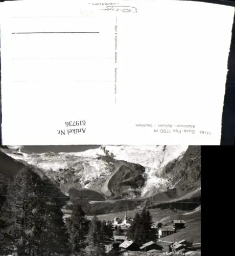 619736,Foto Ak Saas-Fee Allalinhorn Alphubel Täschhorn