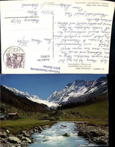 619952,Lötschental Wallis Lonza m. Langgletscher Fafleralp Blatten Lötschen