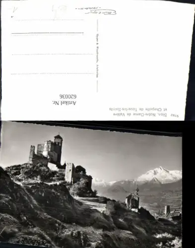620036,Foto Ak Sion Sitten Notre-Dame de Valere et Chapelle de Tous-les-Saints