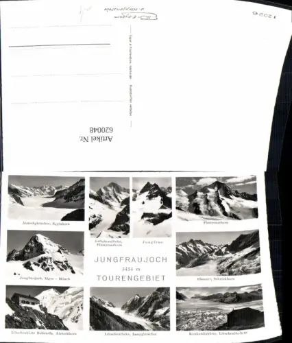 620048,Mehrbild Ak Jungfraujoch Tourengebiet Lötschenhütte Aletschhorn Blatten Lötschen