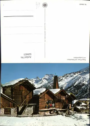 620423,Saas-Fee m. Fletschhorn u. Laquinhorn Winteransicht
