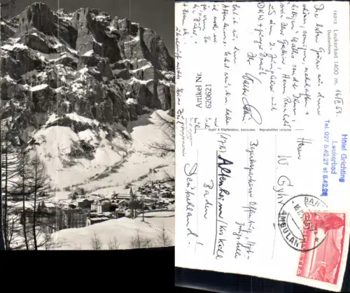 620621,Foto Ak Leukerbad Daubenhorn Winteransicht