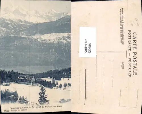 620688,Montana s. Sierre Grand Hotel du Parc et les Alpes Crans-Montana