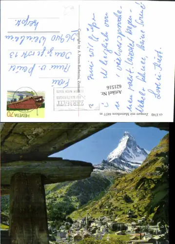 621516,Zermatt Matterhorn Ansicht