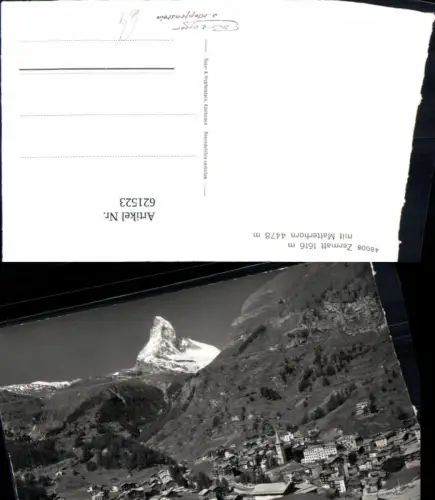621523,Foto Ak Zermatt Matterhorn Ansicht