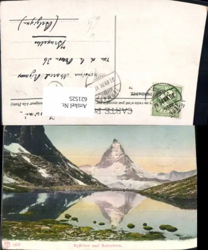 621525,Zermatt Ryffelsee u. Matterhorn