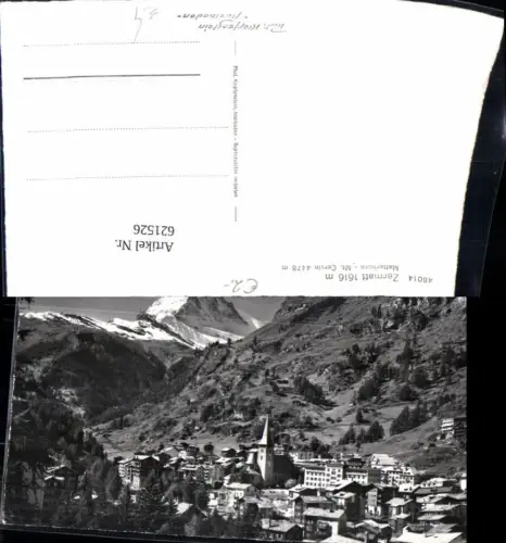 621526,Foto Ak Zermatt Matterhorn Mt. Cervin