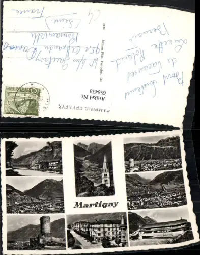 655433,Mehrbild Ak Martigny Martinach Ansichten