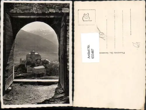 655487,Foto Ak Sion Sitten Chateau de Valere Schloss