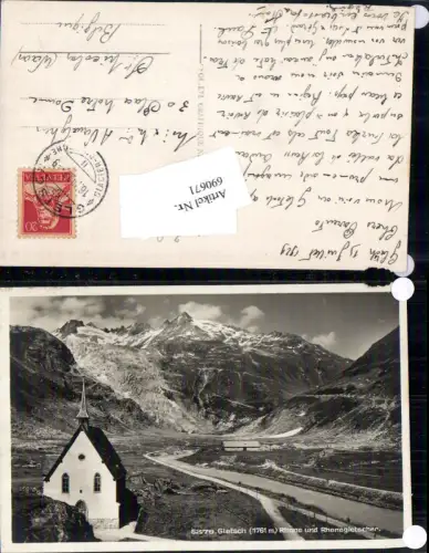 690671 Gletsch Rhone Rhonegletscher Gletscher Goms Obergoms Wallis