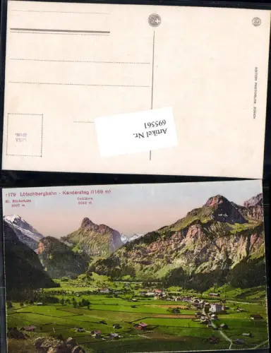 695561 Lötschbergbahn Kandersteg Wallis pub Photoglob 179
