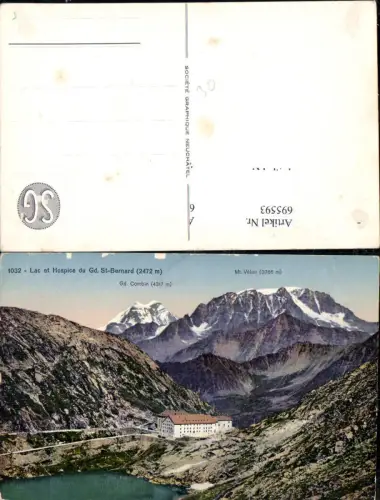 695593 Lac et Hospice du St. Bernard Bourg-Saint-Pierre Bernhard Wallis