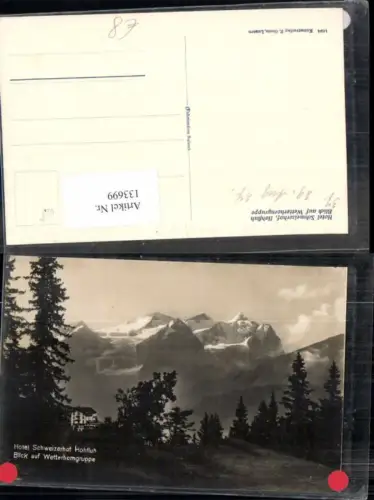 133699,Hotel Schweizerhof Hohfluh Hasleberg Wetterhorngruppe Kt Zug