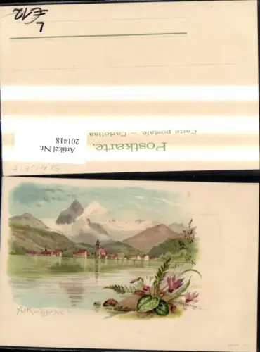 201418,Zug Litho Arth a. Zugersee