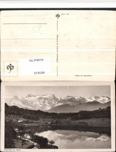 495818,Aegerisee See m. Alpen Bergkulisse Kt Zug